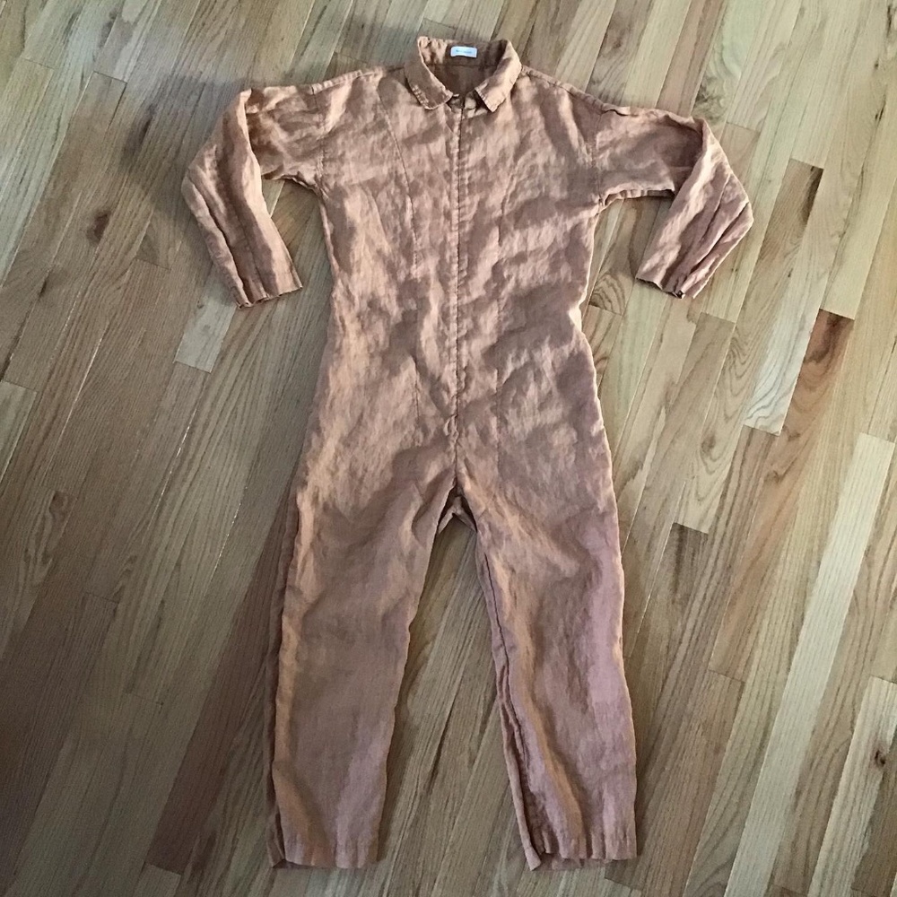 Beatrice Valenzuela Linen Picasso Jumpsuit - SMALL